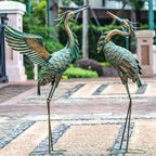 Natelf Outdoor Metal Heron Garden Statues - Image 6