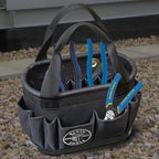 Klein Tools 5144BHB14OS Hard-Body Bucket, Aerial Oval Tool Bucket with Drain Holes, 29 Pockets - Image 3