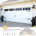 Dusk to Dawn Outdoor Barn Light Outdoor Wall Sconce Farmhouse Exterior Wall Mount Lights Vintage Outside Lighting Fixture Industrial Bronze Lantern for Porch Garage Shed Patio, 1 Pack - Image 7