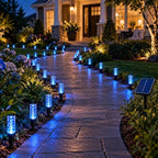 Solar Bubble Pathway Lights, 8 Modes Crystal Lights for Yard Walkway，A：30pc by Unknown
