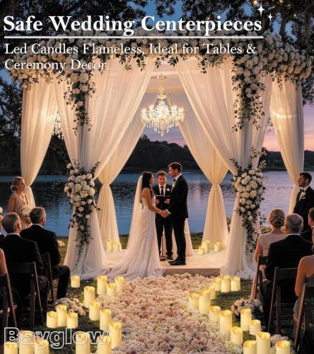 Flameless Candles - LED Fake Remote Control Battery Operated Waterproof Timer Pillar Flickering Plastic LED Outdoor Electric Faux Velas Realistic Home Decor Ivory Candle 4" 5" 6"x3" Set of 9 - Image 7