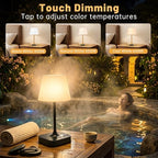 Table Lamp,Cordless Waterproof Shower Lamp and Dimmable Touch Lamp - Image 5