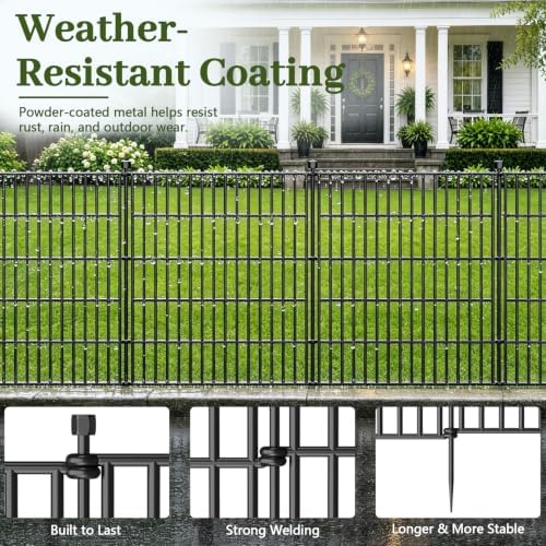 No Dig Garden Fence Outdoor for Yard, 40in (H) x 11.8ft(L) - Image 4