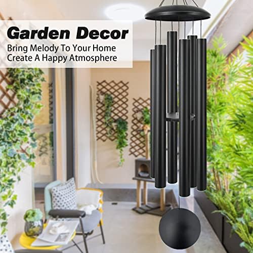 ASTARIN 60" Extra Large Wind Chimes Outside Black - Image 5