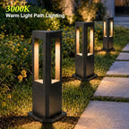 Landscape Pathway Lights Modern Black Path Light Cone LED Bollard Lighting Fixture Outdoor Sideway Lighting With Aluminum Housing Walkway Lamps Waterproof 3000k Lawn Light For Garden Yard House Park - Image 2