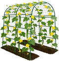Garden Arch Trellis for Climbing Plants Outdoor - 83" H*71" W*43" L (Green) by TrellumeGardenHome