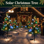 Solar Christmas Tree Lights Decorations-Waterproof XS Pathway Lights,4 Pack - Image 6