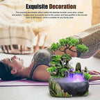 Rockery Stream Tabletop Fountain, Zen Meditation Indoor Waterfall Feature with Automatic Pump and Switch, Desktop Fountain for Home Office Bedroom Decoration (A) - Image 4