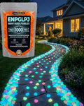 Colorful Glow in the Dark Garden Stones Night Guide Pebbles Luminous Rocks Outdoor Pathway Walkway Yard Patio Fish Tank Aquarium Stepping Decor Landscape Waterproof Solar Magical by Unknown