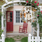 10 Inch Halloween Wind Spinner for Yard and Garden, Cartoon Cute Ghosts Pumpkin Bow Flowers Hanging Ornaments Outdoor 3D Kinetic Wind Sculpture Spinners Indoor Outdoor Patio Décor Ornaments Gift - Image 4