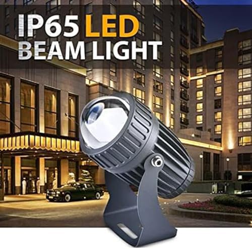 Outdoor LED Beam Spotlight - 10W Long Range Narrow Wall Lamp, IP65 Waterproof Adjustable Projection Light, for Bridge Billboard Exterior Building Lighting,Red 10W(12V) - Image 4