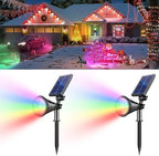 Solar Lights Outdoor Waterproof Spot Lights, Multicolor 2 Pack by Unknown