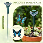 Tujoe 18 Pcs Solar Moving Butterfly Garden Stakes, Waterproof, Blue - Image 3