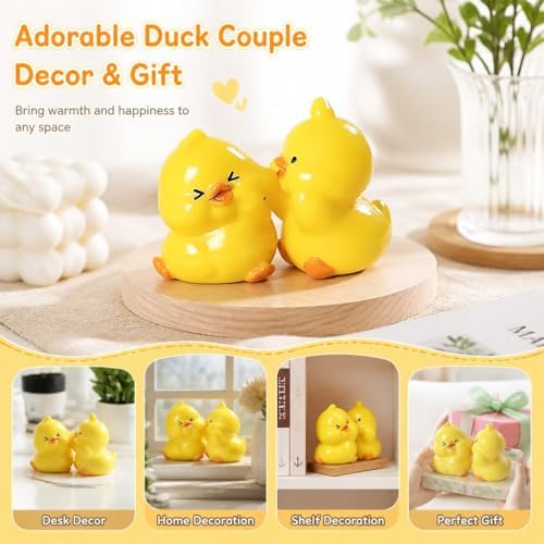 8 Pack Kawaii Animal Couple Figurines, Cute Desk Decor & Cake Topper - Image 3