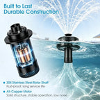Pond Fountain Aerator, 750W 1HP 30000 Gallon Floating Fountain with Timer - Image 3