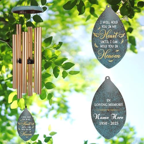 ASTARIN Personlized Wind Chimes Memorial, 35 in Sympathy Gifts for Loss of Loved One, Sympathy Wind Chimes for Loss Lover Mother Father, Metal Wind Chime for Funeral(Produced in Texas) - Image 7
