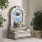 Manhasset 30 1/4" High Stone and Blue Outdoor Floor Large Fountain by JohnTimberland