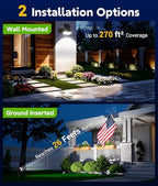 LETMY Solar Lights Outdoor Waterproof IP65, 4 Pack Solar Spot Lights Outdoor With 14 Big LEDs, 2-in-1 Wall Lights & 2 Modes Solar Powered Landscape Spotlights for Garage Pathway Yard Decor Garden Gift - Image 4