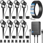SUNVIE All-in-One Low Voltage Landscape Lighting Kit, Dusk to Dawn, 8 PCS by SUNVIE