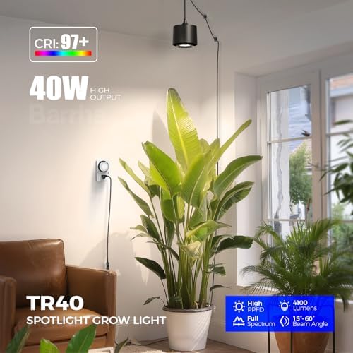 Barrina TR40 Hanging Grow Lights for Indoor Plant, 40W 4000K Full Spectrum - Image 2