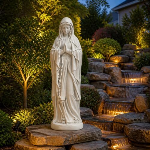 29.9" Virgin Mary Praying Statue Outdoor Garden Decor - Image 4