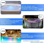 HL Pool Lights with Remote,Submersible LED Light with Spotlight,RGB Rechargeable Floating Light,Waterproof Underwater lamp for Above Ground Inground Swimming Pool,Hot Tubs,Ponds,Fountain Decor 2 Pack - Image 5