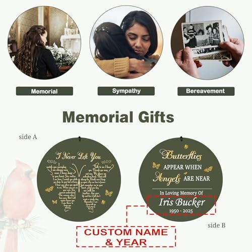 ASTARIN Memorial Wind Chimes Personalized, Bereavement Gift Ideas for Sympathy Loss of Lover Mother Father, 36 inch Deep Tone Wind Chimes Patio Decoration, in Memory of Loved One Gift(Made in Texas) - Image 4