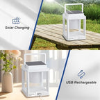 Solar Lantern Outdoor Table Lamp: Portable Waterproof LED Light - Hanging Solar Lamp Rechargeable Lights for Patio Camping - Image 4