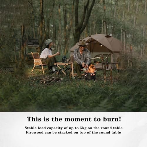 BNEI Outdoor fire Pit, Garden Multifunctional Heating Stove, Beautiful Texture Pattern, Metal, Multiple Sizes and Specifications, Suitable for a Variety of Fuels (30CM) - Image 5