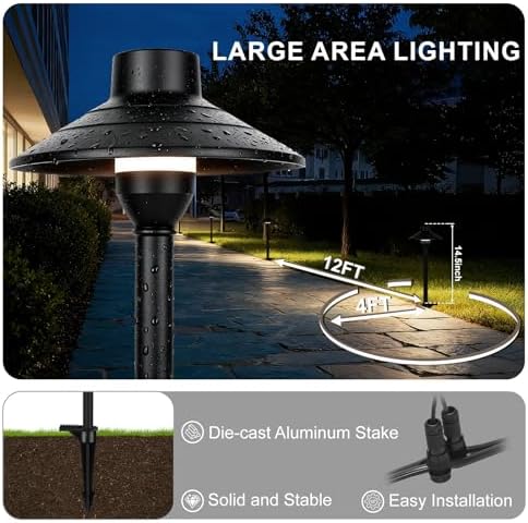 Outdoor Low Voltage Pathway Lights Wired with Replaceable G4 Bulb - Image 4