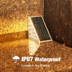 VOLISUN Solar Step Lights Outdoor Waterproof, LED Outdoor Stair Lights - Image 3