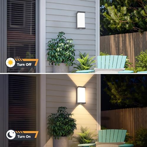 Outdoor Wall Light Fixture, 24W, IP65 Waterproof, 2640LM 3000K - Image 3