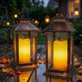 2 Pack 14'' Outdoor Solar Lanterns, Large Solar Lanterns Outdoor Waterproof by CBFULLRES