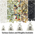 FANTIAN 10 lbs Small Black Pebbles for Indoor Plants. 3/8 inch Decorative Black River Rocks for Succulent Potted Plant, Vase, Landscaping and Outdoor Garden Rocks - Image 3