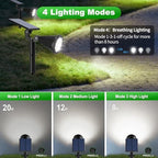 Tadyreal Solar Lights Outdoor Waterproof 180° Adjustable Landscape Spot Lights for Yard 4 Lighting Modes Solar Powered Spotlights for Pathway Garden Outside Wall Pool Porch (6 Pack, Cool White) - Image 3