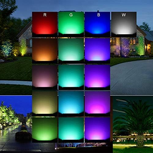 LED RGB Flood Light Stage Lighting, AC 85-265V 50W Outdoor Color Changing Lights with Remote Control, Waterproof IP65 Dimmable Wall Washer Light, Flood Lamp with 16 Colors 4 Modes - Image 2