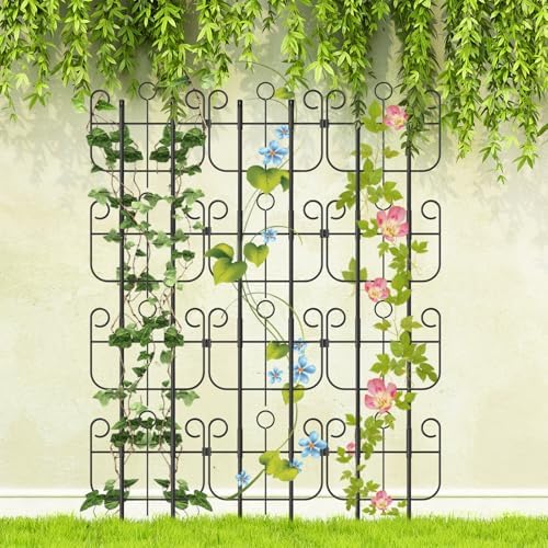 Trellis for Climbing Plants Outdoor, Expandable Heavy-Duty Metal Trellis for Raised Bed Plants, Flowers Vine Ivy, Sturdy Houseplant Pothos Plant Climber Support - Image 6