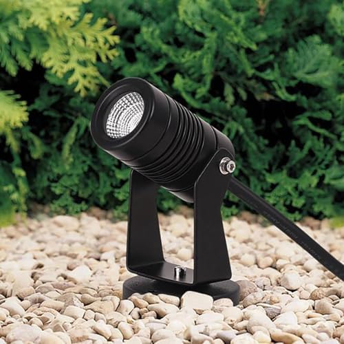 LED Beam Spotlight, 12V Low Voltage 360° Adjusted Spotlight Led Beam Light, IP67 Waterproof Led Beams Light, Outdoor Building Exterior Wall Projector Lights(Warm Light,10w) by GUODDM
