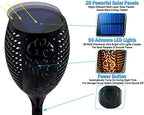 Solar Tiki Outdoor LED Torch Lights - 96 LEDs Realistic Flickering Flames Pathway Lights - Waterproof Outside Decoration For Backyard Yard Landscape - Auto On/Off for Garden, Driveway, Patio (4 Pack) - Image 5
