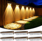 Solar Fence Lights Outdoor, 6 Pack Fence Lights Solar Powered by Unknown