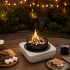 Tabletop Fire Pit Mini Fire Bowl for Outside Patio 11.42" - Image 3