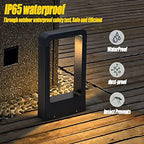 Modern Outdoor LED Garden Post Light Simple Waterproof Post Bollard Light Rainproof Landscape Column Lamp Aluminum High Pole Lantern Walkway Pathway Lawn Lamp Fixture Street Lamps - Image 5
