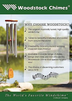 Woodstock Wind Chimes for Outside, Outdoor Decor for Your Patio and Front Porch, Garden Decor, (68") Silver Deep Toned Wind Chime, Woodstock Windsinger Wind Chimes of Apollo (WWAS) - Image 4
