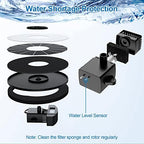 3.5W Solar Fountain with 2000mAh Battery - Work On Cloudy Days - Upgrade Glass Panel Solar Bird Bath Fountain, Hummingbird Water Feature Pump with 7 Nozzles, 4 Fixed Pipes for Garden, Pool - Image 5