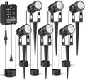 HIBOITEC Low Voltage Landscape Lighting with Transformer Photocell Sensor and Timer Spotlights Kit 56FT ETL Approved Wire 2700K 6 Packs by HIBOITEC