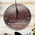 Custom Sundial Retirement Gift for Men Or Women, Personalized Custom Retirement Gift with Name and Date - Image 5