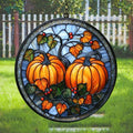 Fall Pumpkin Acrylic Suncatcher by AVAGAN