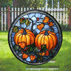 Fall Pumpkin Acrylic Suncatcher by AVAGAN