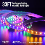 Landscape Edging with Solar String Light, 33FT, 2in Depth, Timer - Image 2