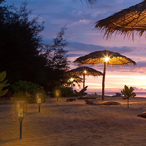 Solar Tiki Torch Light Flickering Flame Outdoor Waterproof Dusk to Dawn Garden Light 96 LED Dancing Flames Landscape Lighting Outdoor Path Light for Patio Deck Yard Driveway - Image 6